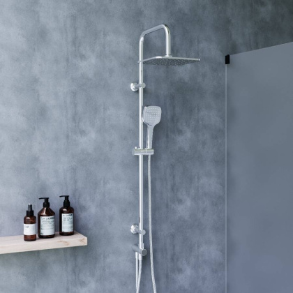 D0712000 Norma душевая система  с квадратными лейками, хром D0712000 Norma душевая система  с квадратными лейками, хром