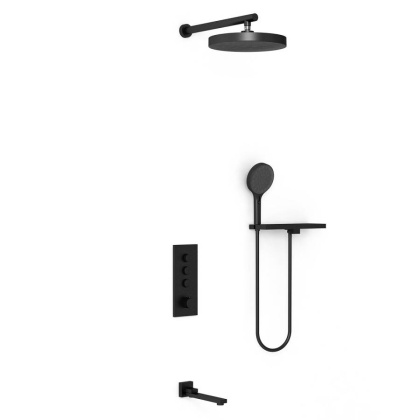 Душевой комплект VSFW-433TI2RMB встраиваемый, черный