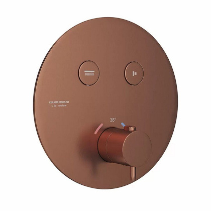 Встраиваемый термостатический смеситель для душа ETERNA, брашированная медь Встраиваемый термостатический смеситель для душа ETERNA, брашированная медь