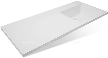 Раковина Sanstar Эстет Даллас 110 R ФР-00001668 над стиральной машиной Белая