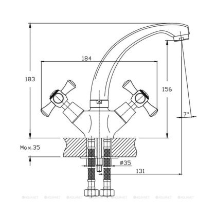 Смеситель для раковины Orange Classic M71-011cr Смеситель для раковины Orange Classic M71-011cr