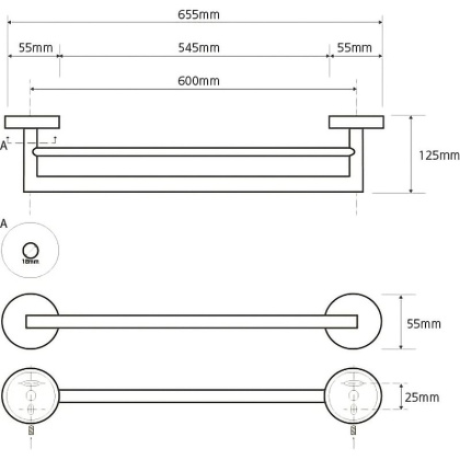Двойной держатель полотенца