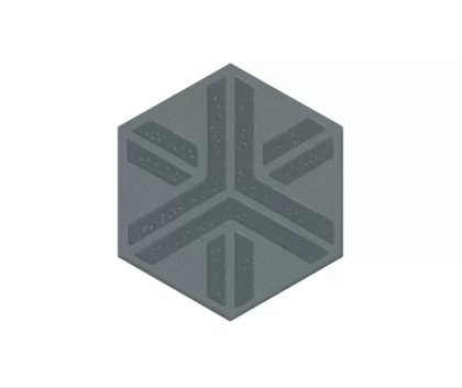 Декор OS\C241\63012 Агуста синий матовый 5,2см*6см*6,9мм (1уп/26шт/), шт