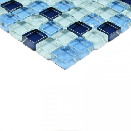 Мозаика стеклянная Blue Drops (чип 8*15*15) 300*300, м2 Мозаика стеклянная Blue Drops (чип 8*15*15) 300*300, м2
