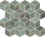 Декор T017\14025 Джардини зеленый мозаичный 37.5*45*10 (уп\5шт), шт