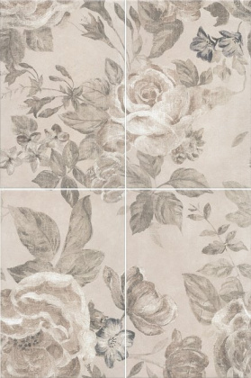 Панно 8271\4x\3F Александрия светлый  из 4 частей 20х30 (размер каждой части) (1уп/5к-тов), шт