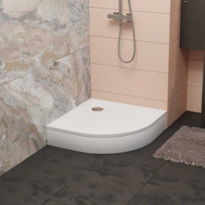 Душевой поддон RGW Style-P 80 x 80 см, четверть круга, акриловый, белый, 16180488-11