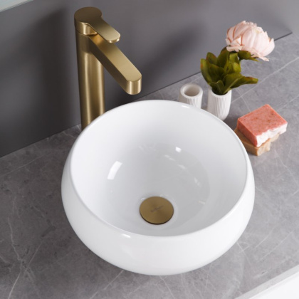 Раковина накладная керамическая круглая BB1114