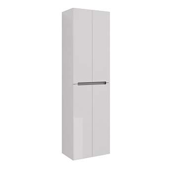 Пенал Lemark BUNO 50см подвесной/напольный, 4-х дверный, цвет корпуса, фасада: Белый глянец