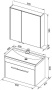 Мебель для ванной Aquanet Августа 90 белый (раковина Нота)