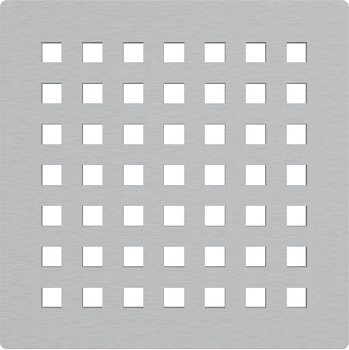 Решетка для cливных трапов из нержавеющей стали 102×102 мм, нержавеющая сталь