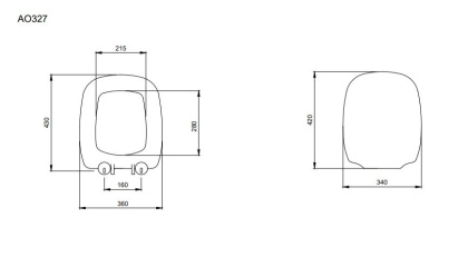 Крышка-сиденье для унитаза Bocchi Fenice A0327-007 жасмин, шт