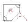 Душевой уголок BelBagno KRAFT-P-1-90-C-Cr-R Душевой уголок BelBagno KRAFT-P-1-90-C-Cr-R