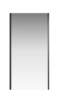 Боковая перегородка Creto Astra 121-SP-900-C-B-6 стекло прозрачное профиль черный, 90х195см