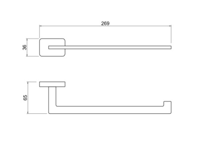 Полотенцедержатель AQUATEK AQ4319CR ЛИБРА