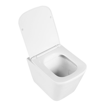 BB3103CHR/SC/BB002-80/BB018-GV-BIANCO Унитаз подвесной с сиденьем BelBagno DUE + Система инсталляции для унитазов с кнопкой смыва BB018-GV-BIANCO Исполнение: Белый 