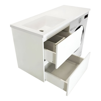 Тумба подвесная под умывальник Dallas Luxe 1000х482 2 ящика (ШхГхВ) 358х476х607