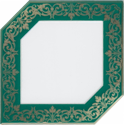 Декор HGD\D250\18000 Клемансо зеленый 15*15 (1уп/38шт), шт