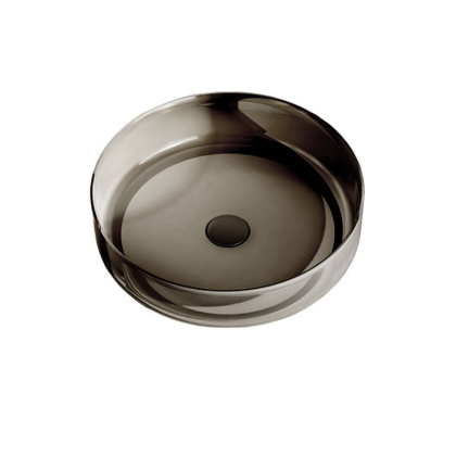 Раковина прозрачная Vincea VBS-6T16B, 450*450*130, накладная, цвет черный Раковина прозрачная Vincea VBS-6T16B, 450*450*130, накладная, цвет черный