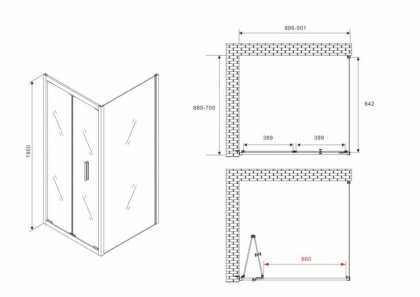 Душевой уголок ABBER Sonnenstrand AG07090-S70 Душевой уголок ABBER Sonnenstrand AG07090-S70