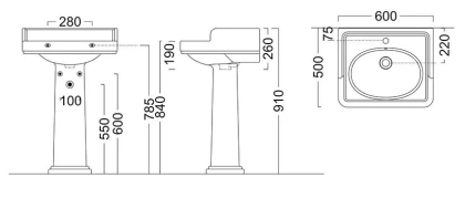 Пьедестал POMPEI, белый глянцевый