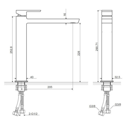 Смеситель для умывальника EXCELLENT Pride AREX.4002WH (хром/белый) Смеситель для умывальника EXCELLENT Pride AREX.4002WH (хром/белый)