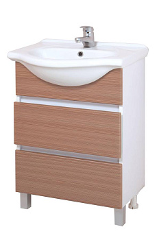 Тумба Onika Элита 60 напольная, штрокс коричневая (ум. Грация 60)