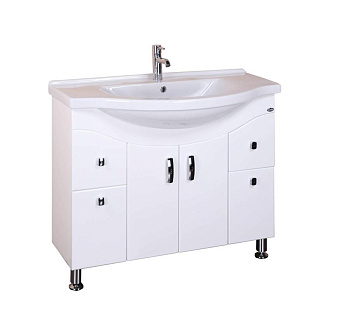 Тумба Onika Эльбрус 100 напольная, белая (ум. Эльбрус 100)