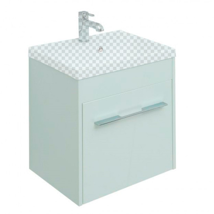 Тумба под раковину Aquanet Августа 50 белый (ручки хром)