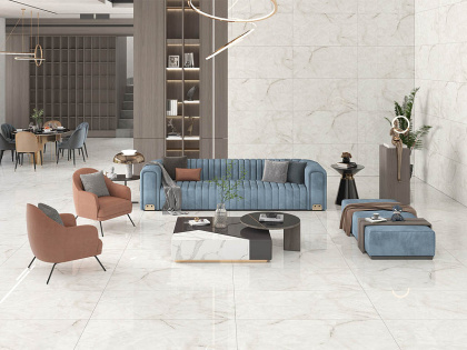 Керамогранит полированный JEWELL WHITE 60x120 7мм POLISHED, Modern