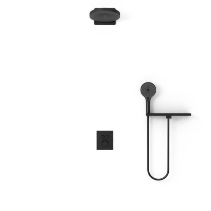 Душевой комплект Inspire VSFW-3I21T1RMB встраиваемый, термостатический, 2 режима, черный