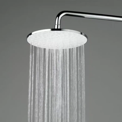 Душевая колонна круглая FONTE на 2 потока без смесителя, хром Душевая колонна круглая FONTE на 2 потока без смесителя, хром