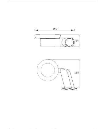 Мыльница керамическая RUSH Flores, 5х13х18 см, хром и белый, FL08411