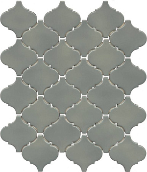 Арабески Марокко зелёный глянцевый 26x30x0,7