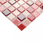 Мозаика стеклянная Plum mix (чип 4*25*25) 300*300 (22шт/1,98м2), м2
