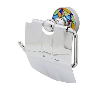 Держатель туалетной бумаги Diemel с крышкой, 14,7х14,5х6,4 см, хром, K-2225