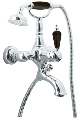 Смеситель для ванны(душ.комплект) TRADIZIONALE NERO (Хром)_Комплект Смеситель для ванны(душ.комплект) TRADIZIONALE NERO (Хром)_Комплект