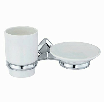 Aller K-1126C Держатель стакана и мыльницы Aller K-1126C Держатель стакана и мыльницы