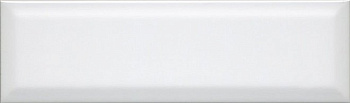 Плитка настенная 9010 Аккорд белый грань (28,5см*8,5см*9,2мм) (40шт/0,97м2) глянцевый, м2