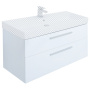 Тумба под раковину Aquanet Nova 100 белый глянец