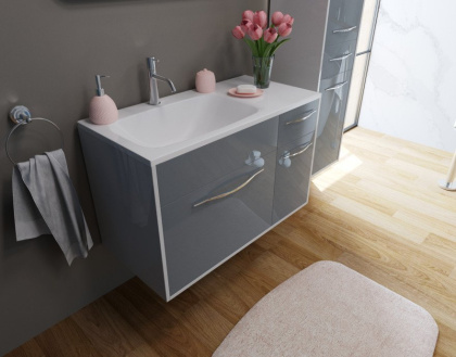 Раковина "Barcelona 90 silk" правая 900х450