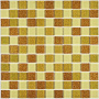 Мозаика стеклянная Shine gold (чип 4*25*25) 300*300(22шт-1.98м2), м2