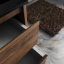 База под раковину Gio 600 подвесная, 2 выкатных ящика soft-close, C.Oak