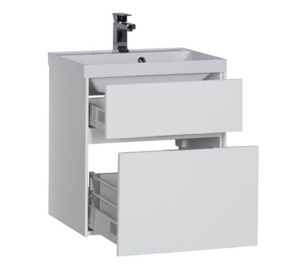 Мебель для ванной Aquanet Латина 60 белый (2 ящика)