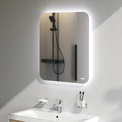 Зеркало с подсветкой в ванную закругленное 60 AM.PM X-Joy M85MOX10601S1 сенсорное