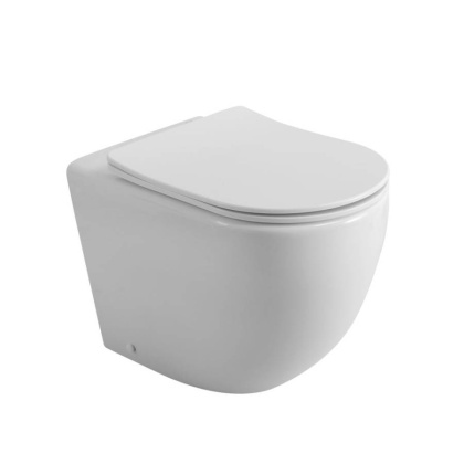 Унитаз приставной безободковый с сиденьем BELBAGNO SFERA-R Унитаз приставной безободковый с сиденьем BELBAGNO SFERA-R