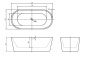 Акриловая ванна BELBAGNO BB306-1395 Акриловая ванна BELBAGNO BB306-1395