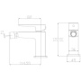 Смеситель для биде OMNIRES PARMA PM7420CRB (хром/белый) Смеситель для биде OMNIRES PARMA PM7420CRB (хром/белый)