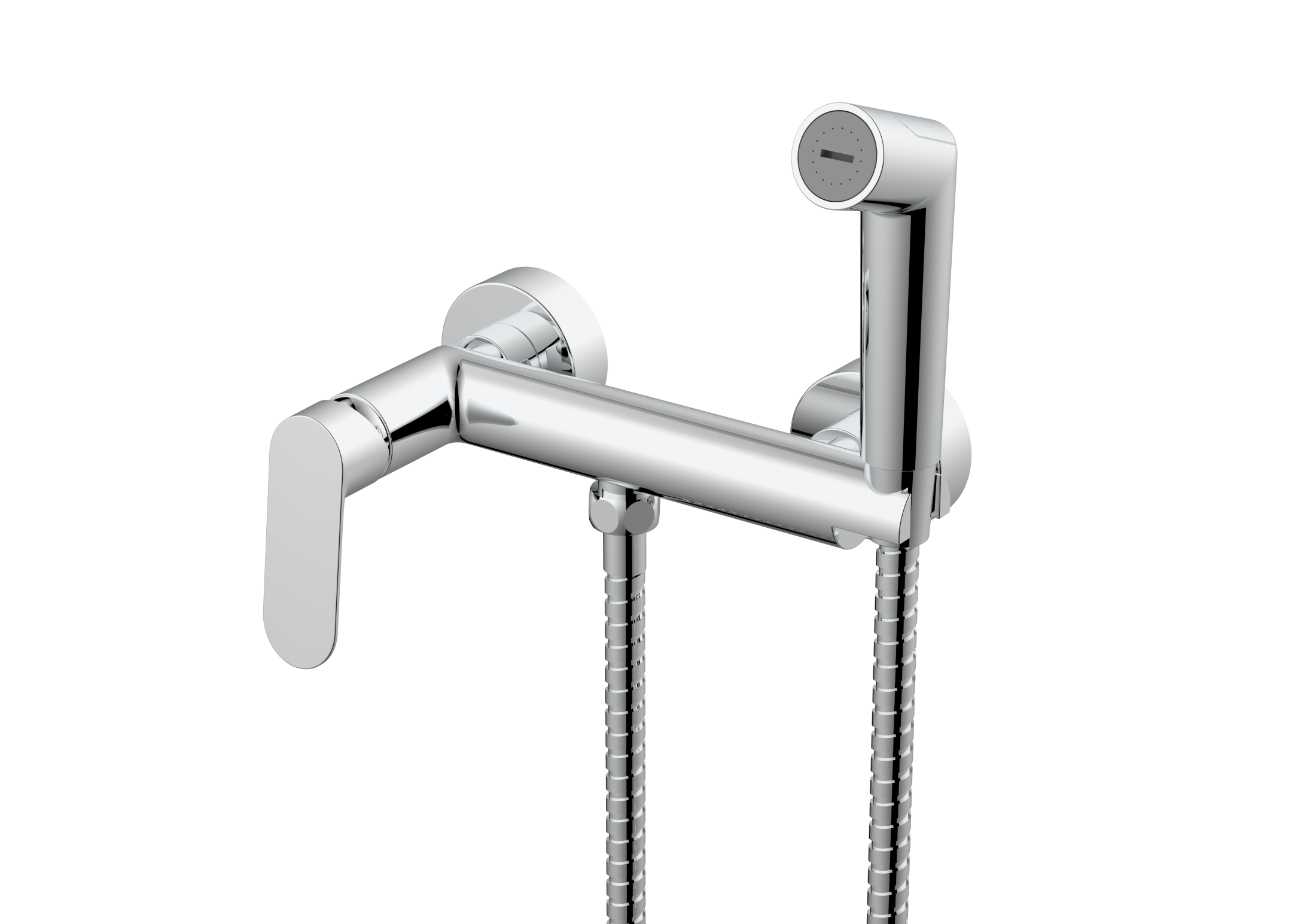 Смеситель Splenka настенный с гигиеническим душем S41.51