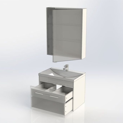 Мебель для ванной Aquanet Августа 75 белый (раковина Нота NEW)